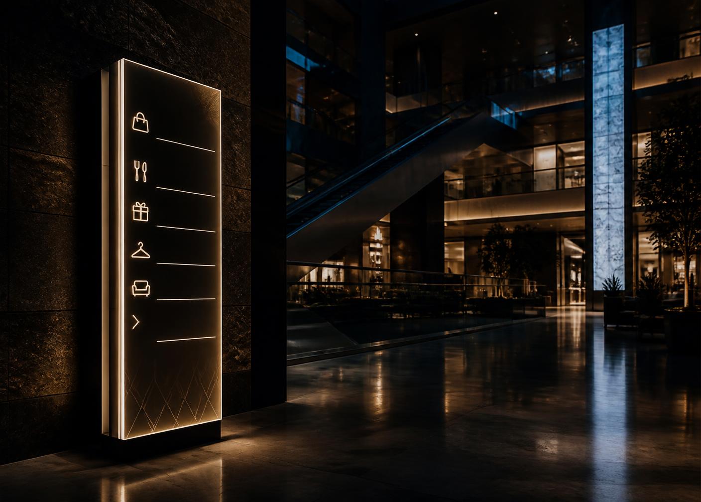 Mall signage and inshop retail branding displays in Bangalore